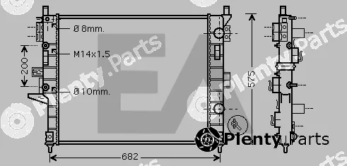 Eaclima 31R50164 — Radiator, engine cooling