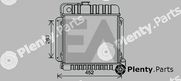 Eaclima 31R07121 — Radiator, engine cooling
