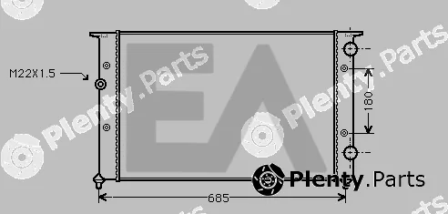 Eaclima 31R77078 — Radiator, engine cooling