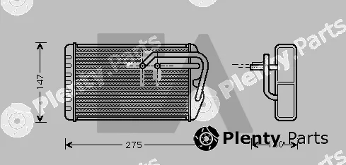 Eaclima 45C05015 — Heat Exchanger, interior heating