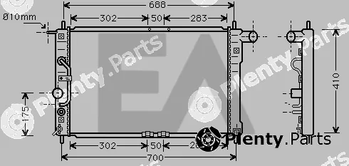 Eaclima 31R20041 — Radiator, engine cooling