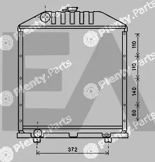 Eaclima 31R25070 — Radiator, engine cooling