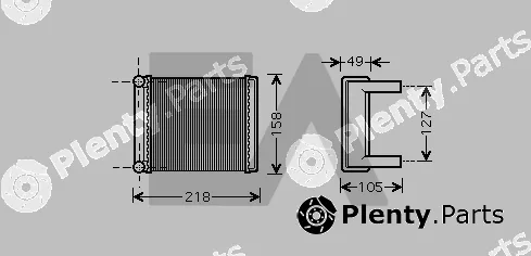 Eaclima 45C50020 — Heat Exchanger, interior heating