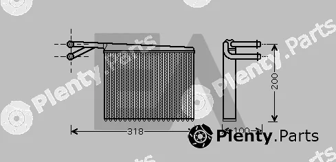 Eaclima 45C50019 — Heat Exchanger, interior heating