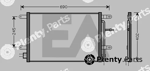 Eaclima 30C02019 — Condenser, air conditioning