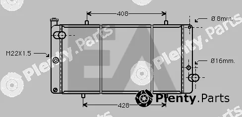 Eaclima 31R55069 — Radiator, engine cooling