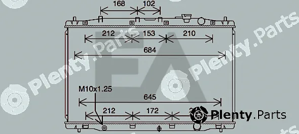 Eaclima 31R26106 — Radiator, engine cooling