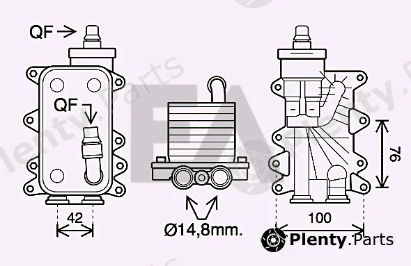 Eaclima 37G07024 — Oil Cooler, engine oil