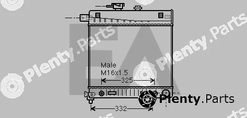 Eaclima 31R50121 — Radiator, engine cooling