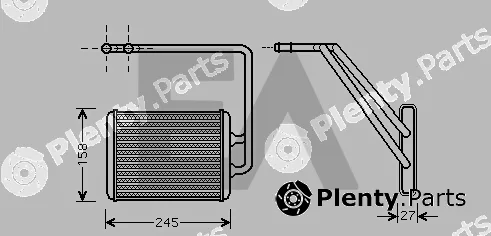Eaclima 45C28013 — Heat Exchanger, interior heating
