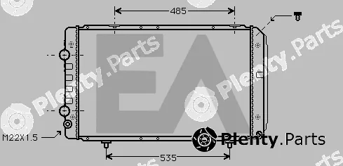 Eaclima 31R55031 — Radiator, engine cooling