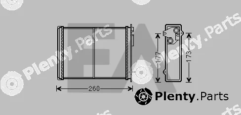 Eaclima 45C10012 — Heat Exchanger, interior heating