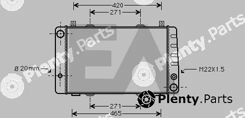 Eaclima 31R61004 — Radiator, engine cooling