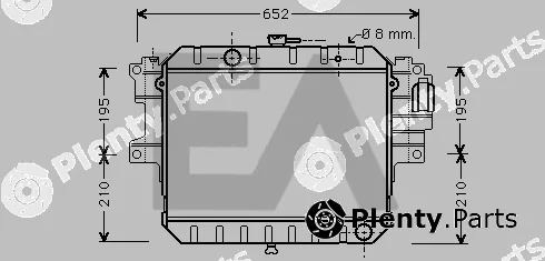 Eaclima 31R19024 — Radiator, engine cooling