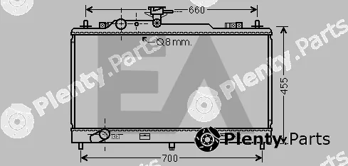 Eaclima 31R52099 — Radiator, engine cooling