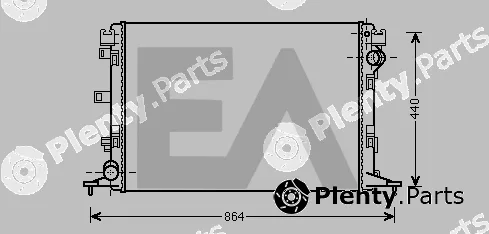 Eaclima 31R60081 — Radiator, engine cooling