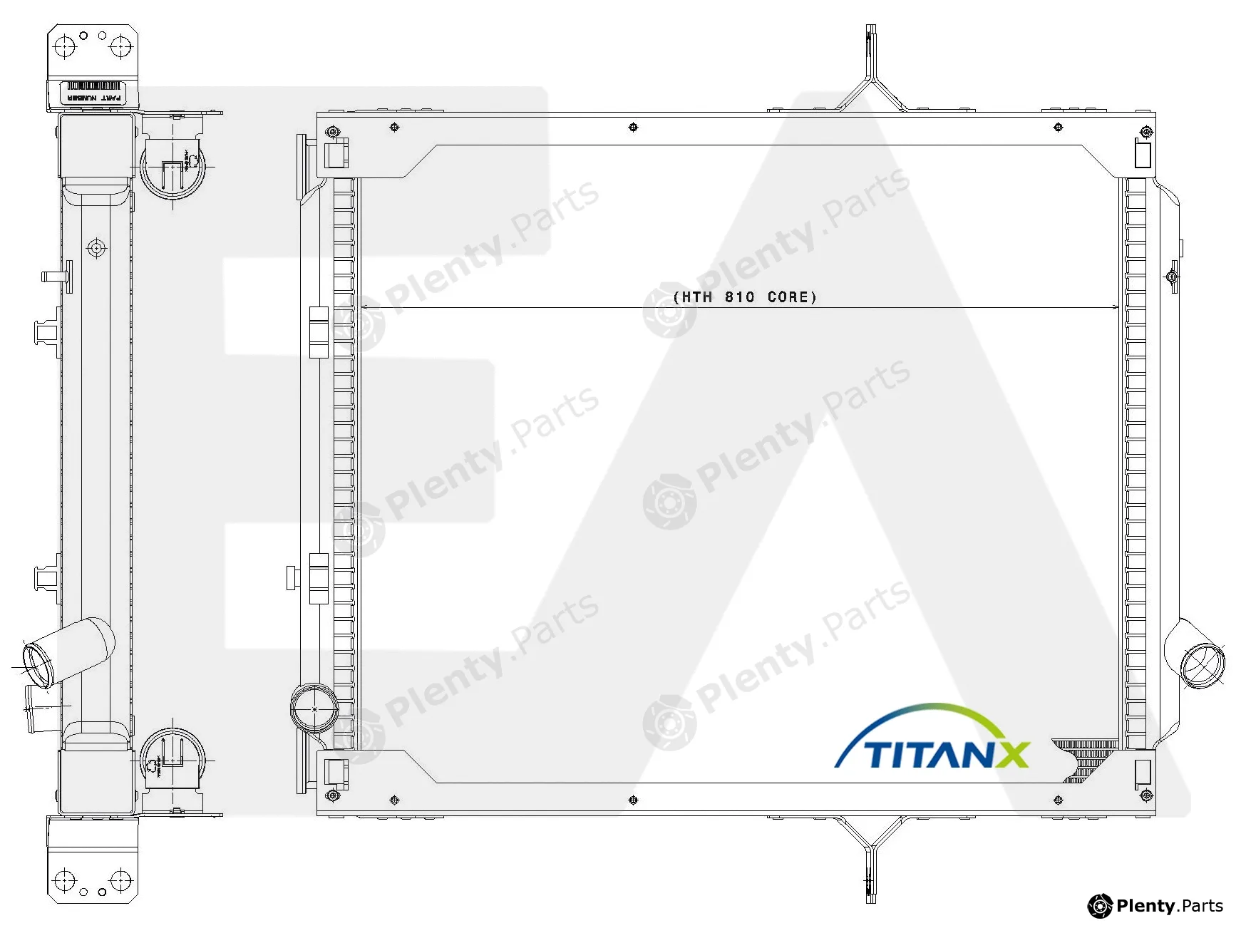 Eaclima 31R59038T — Radiator, engine cooling