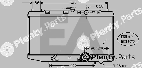 Eaclima 31R26022 — Radiator, engine cooling