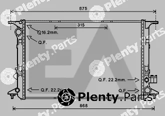 Eaclima 31R02060 — Radiator, engine cooling