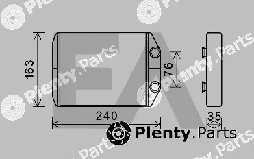 Eaclima 45C15001 — Heat Exchanger, interior heating