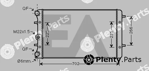 Eaclima 31R77099 — Radiator, engine cooling