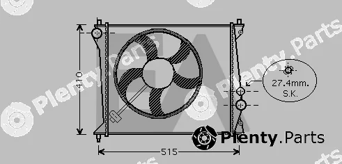 Eaclima 31R02093 — Radiator, engine cooling
