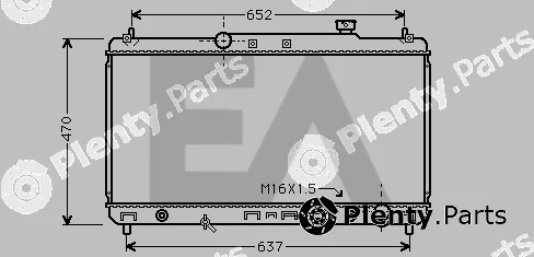 Eaclima 31R71117 — Radiator, engine cooling