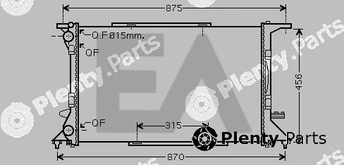 Eaclima 31R02057 — Radiator, engine cooling