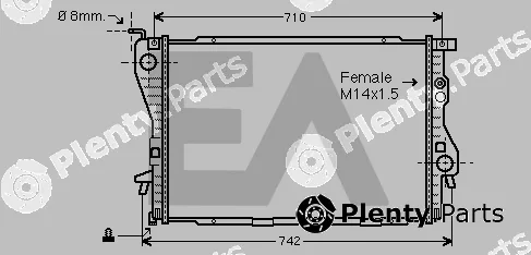 Eaclima 31R07082 — Radiator, engine cooling