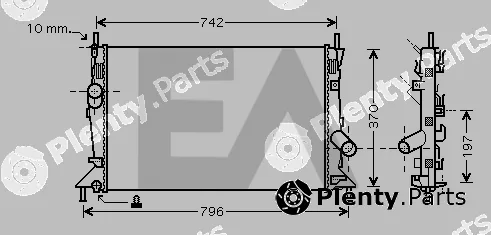 Eaclima 31R22125 — Radiator, engine cooling