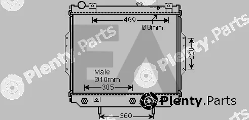 Eaclima 31R33023 — Radiator, engine cooling