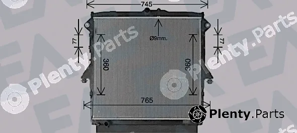 Eaclima 31R22140 — Radiator, engine cooling