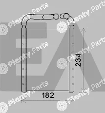 Eaclima 45C28030 — Heat Exchanger, interior heating
