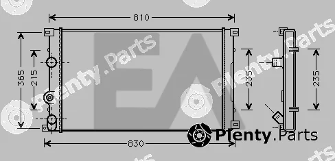 Eaclima 31R60128 — Radiator, engine cooling
