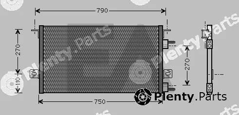Eaclima 30C12010 — Condenser, air conditioning