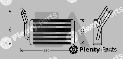 Eaclima 45C22017 — Heat Exchanger, interior heating