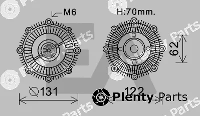 Eaclima 35C71D03 — Fan Wheel, engine cooling