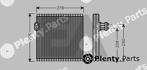 Eaclima 43B71007 — Evaporator, air conditioning