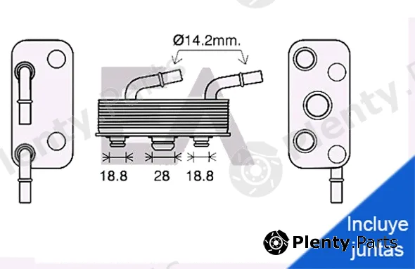 Eaclima 37G07022 — Oil Cooler, engine oil