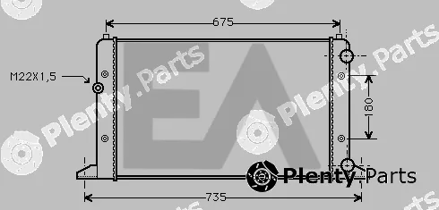 Eaclima 31R77098 — Radiator, engine cooling