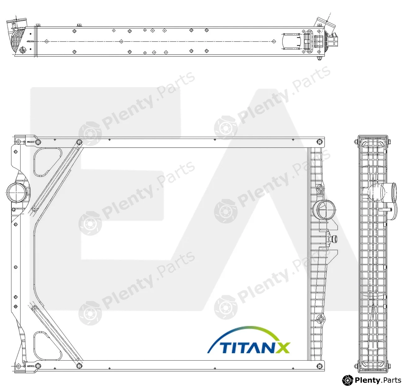 Eaclima 31R76031T — Radiator, engine cooling