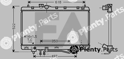 Eaclima 31R71170 — Radiator, engine cooling