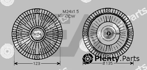 Eaclima 35C77D02 — Fan Wheel, engine cooling