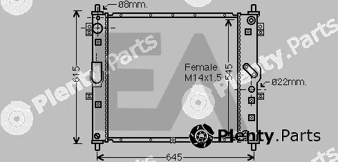 Eaclima 31R20014 — Radiator, engine cooling