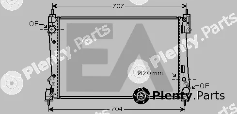 Eaclima 31R25125 — Radiator, engine cooling