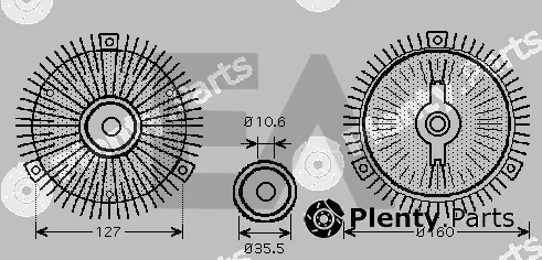 Eaclima 35C50D05 — Fan Wheel, engine cooling