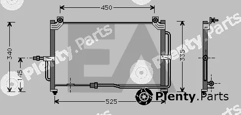 Eaclima 30C20005 — Condenser, air conditioning