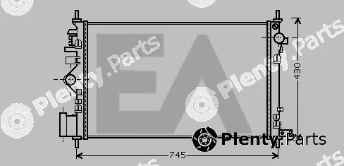 Eaclima 31R54224 — Radiator, engine cooling
