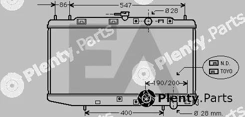 Eaclima 31R26015 — Radiator, engine cooling