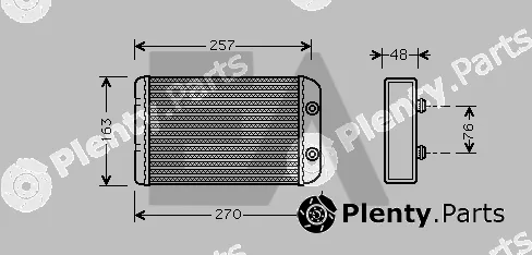 Eaclima 45C25020 — Heat Exchanger, interior heating